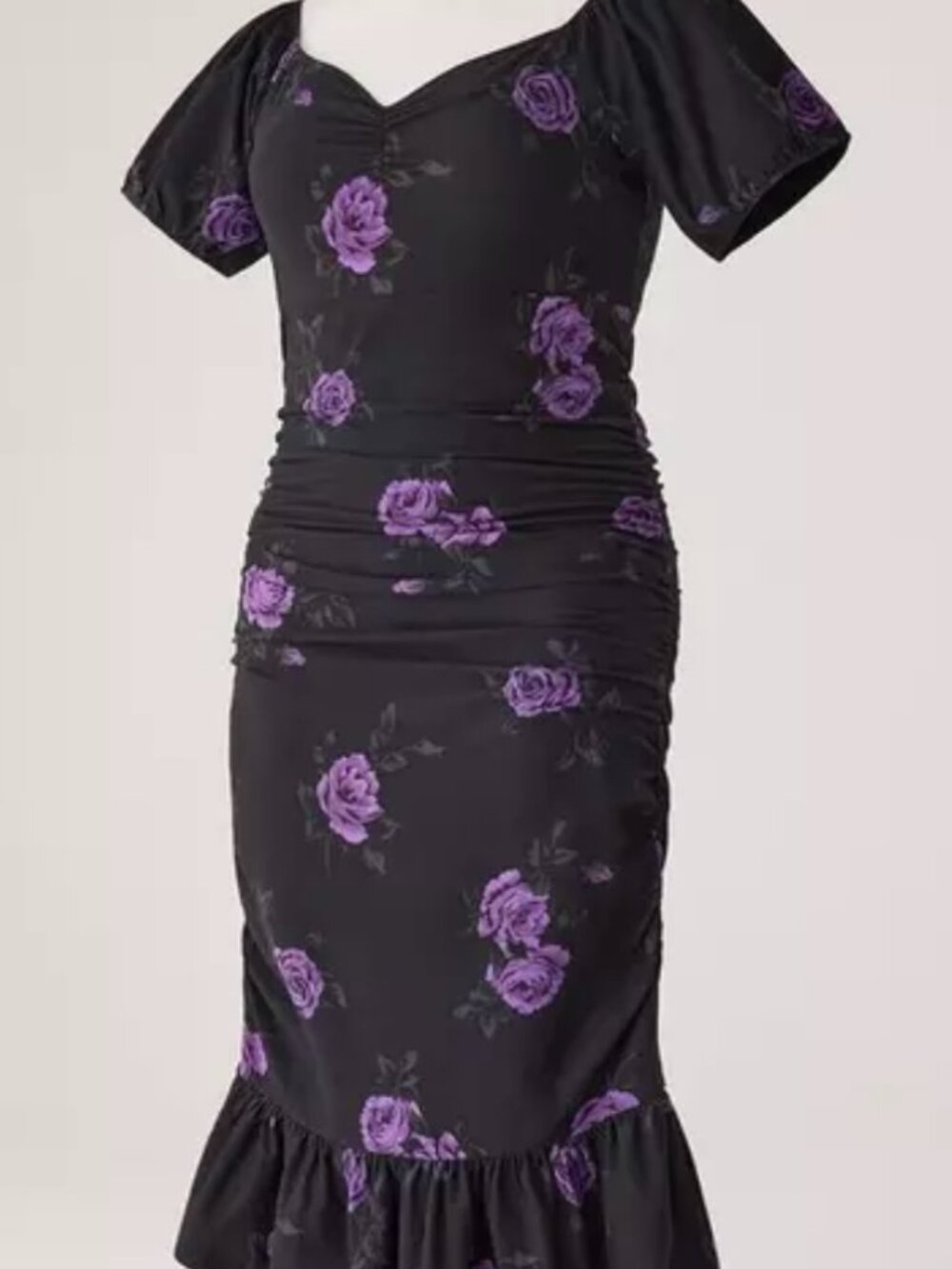 Torrid Size 3 Retro Chic Puff Sleeve Column Dress